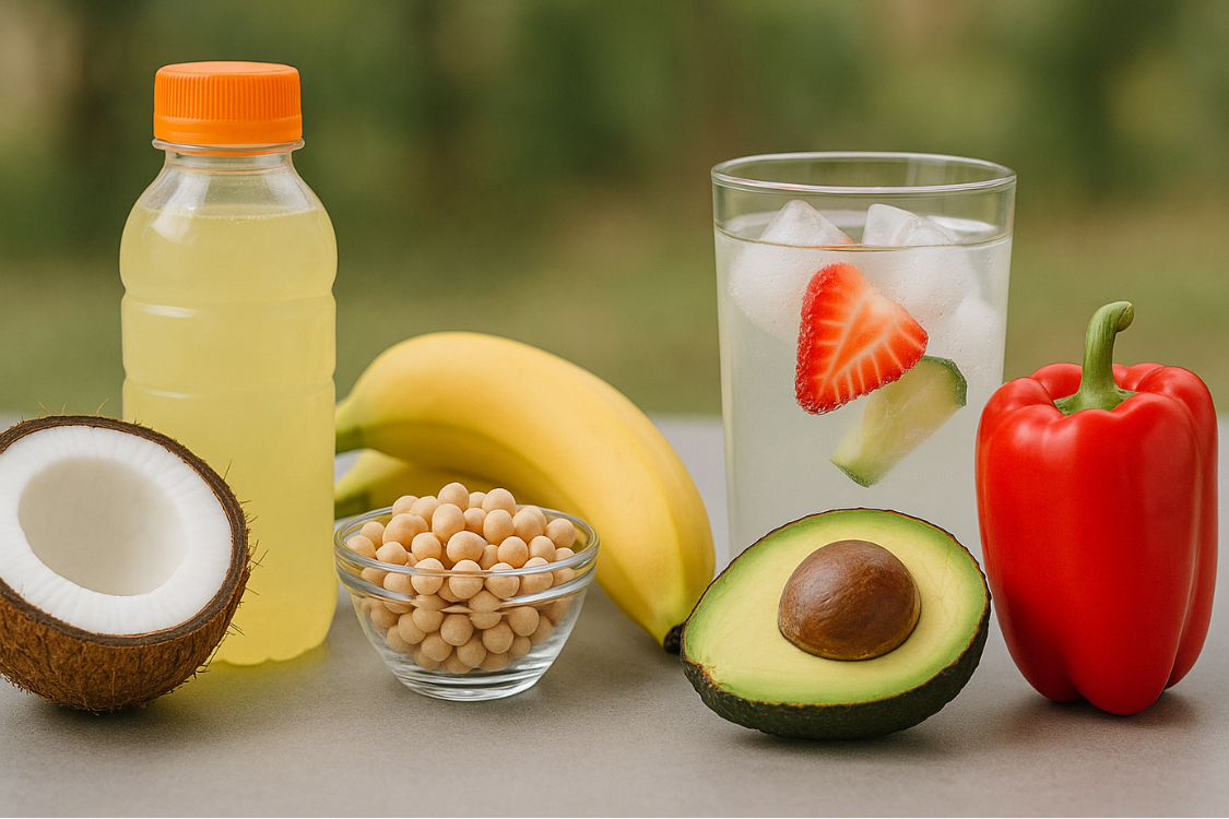 Fruits, vegetables, and drinks as healthy electrolyte sources