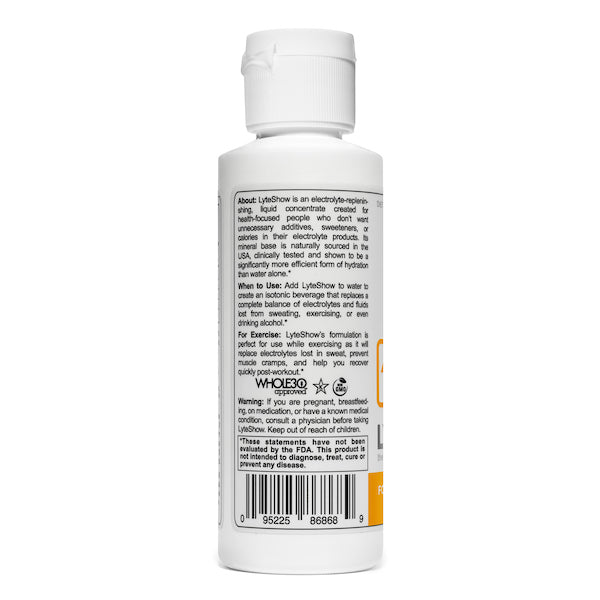LyteShow®: Ionic Electrolyte Hydration (Low Sodium, Sugar-Free, Additive-Free)