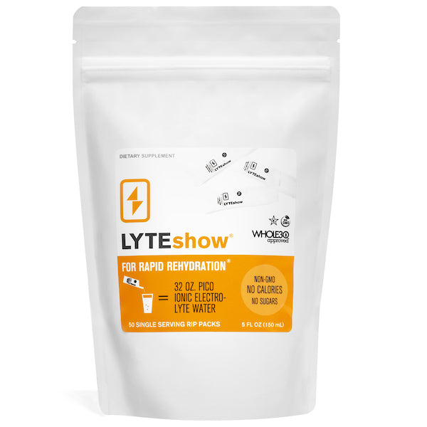 LyteShow Electrolyte Concentrate - 50 Single Serving Rip Packs
