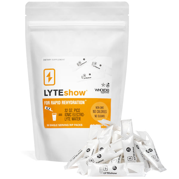 LyteShow Electrolyte Concentrate - 50 Single Serving Rip Packs